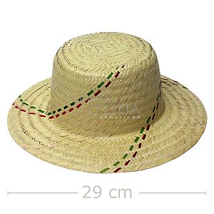 Chapéu de Palha para Festa Junina - Ref. Pérola