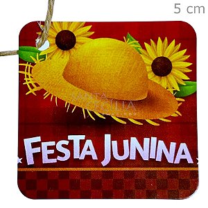 Etiqueta Tag Festa Junina 5cm - 10 unid. - Ref. TAG08-003