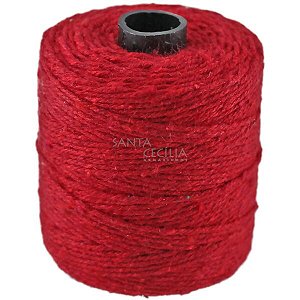 Barbante 1,5mm rolo com 82m - Vermelho