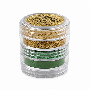 Kit Tinta Facial Verde e Amarelo com Glitter 3g Ref. 2703