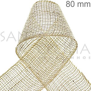 Fita de Juta Natural Cód. 350 - 80mm x 9,5m