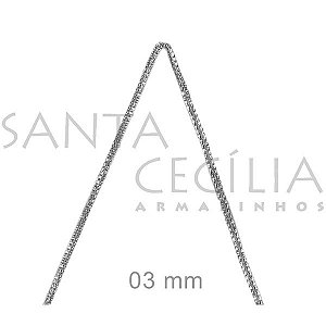 Fita Metalizada Aramada Prata 10m 9282/03 Cor01