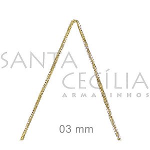 Fita Metalizada Aramada Dourada 10m 9282/03