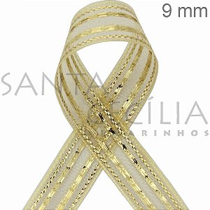 Fita Metalizada Dourada 10m 9924/09 Cor02