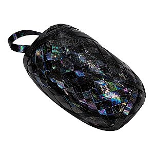 Fitilho Plástico Holográfico 0,5 cm x 50 m - Preto