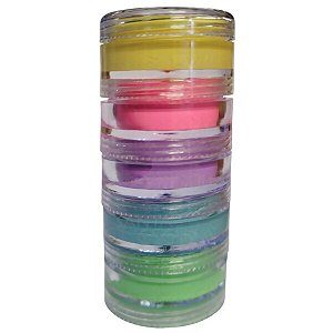 Kit Tinta Facial Unicórnio 5 Potes com 4 gramas Ref. 0512