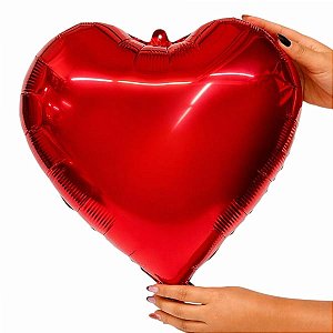 Balão Coração 18 Polegadas Vermelho