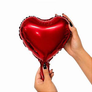 Balão Coração 10 Polegadas Vermelho