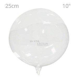 Balão Bubble Transparente Silicone 25cm