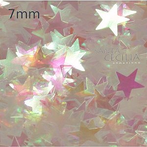 Confete para Balões Estrela 7mm 15g - Nacarada