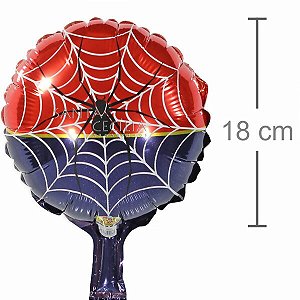 Balão Metal Redondo Aranha 18cm