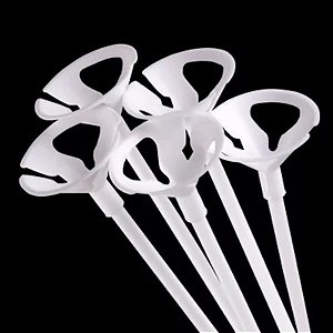 Suporte para Balão 30 cm - 10 unidades - Branco