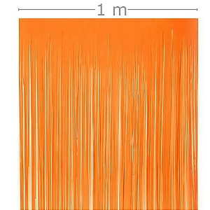 Cortina Metalizada 1x2m - Laranja