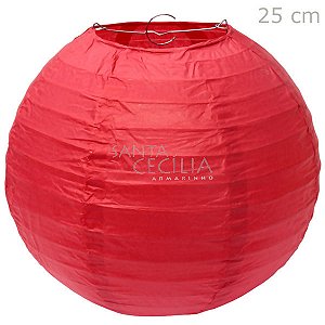 Lanterna Redonda de Papel 25 cm