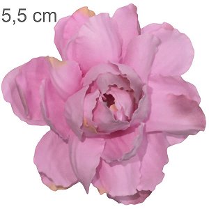 Flor de Tecido 10 unid. Ref. 1378 - Camélia Rosa