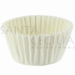 Forminha de Papel Impermeável Nº 4 Branca 100 Unidades