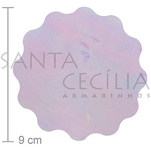 Fundo de Celofane 9cm. Nacarado com 100 unid.