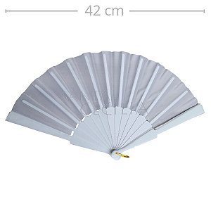 Leque Liso Branco Ref. 7721-4