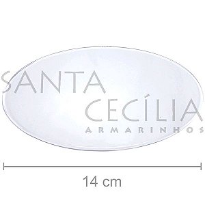 Base Acrílica para Lembrancinha 14cm 3 unid. - Transparente