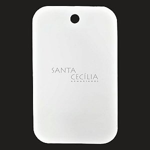 Tag Retangular 8 x 5cm Branco 10 unid.