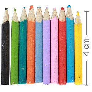Lembrancinha Mini Lápis Colorido P 10 unidades