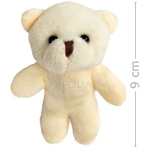 Lembrancinha de Pelúcia Ursinho Médio - Marfim
