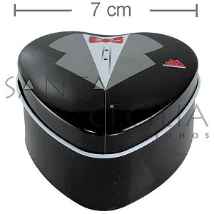 Lembrancinha Caixa Metal Noivo -  Ref. 3010