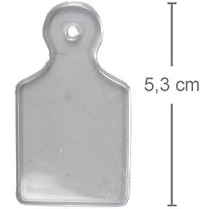 Tábua de Carne Plástica Transparente 5,3cm - 10 unid - Lembrancinha Chá de Cozinha