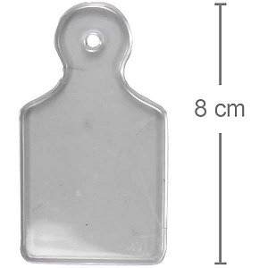Tábua de Carne Plástica Transparente 8cm - 10 unid - Lembrancinha Chá de Cozinha