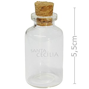Potinhos para Lembrancinhas de Vidro 55ml - Mini Baleiro - Ref. VD4743/3 - Prata