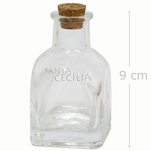 Potinho para Lembrancinha de Vidro Tampa de Rolha 110ml Ref. 1992