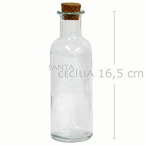 Garrafa para Lembrancinhas - Vidro Tampa Rolha 220ml Ref. 2885