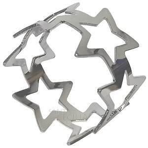 Porta-guardanapo Estrela Prata Ref. MH-04