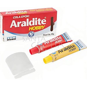 Cola Adesivo Epóxi Araldite Hobby Tek Bond 16g