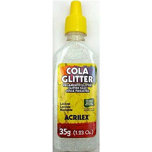 Cola Glitter Acrilex 209 Cristal - 35g