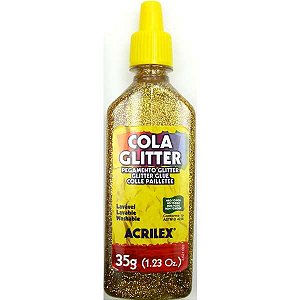 Cola Glitter Acrilex 201 Ouro - 35g