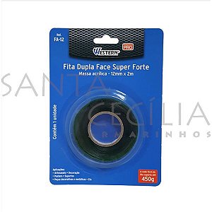Fita Dupla Face Super Forte FA-12 - 12mm x 2m