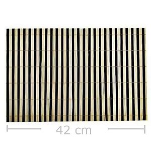 Jogo Americano Bambu 30 x 42 cm - Ref. Ck2792 Preto