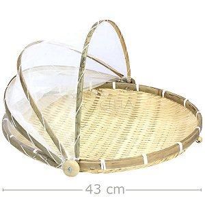 Cesto Porta Pães e Bolo Retrátil 43cm - Ref. 2342