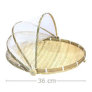 Cesto Porta Pães e Bolo Retrátil 36cm - Ref. 1936