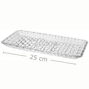Travessa de Cristal Tress 25x13x2cm Ref.7641