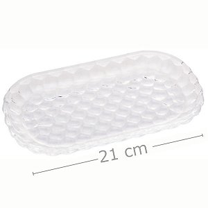 Travessa de Cristal Bubble 21x12x2cm Ref. 1189