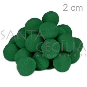 Pom Pom Solto 20mm 100 unid. - Verde Bandeira 540