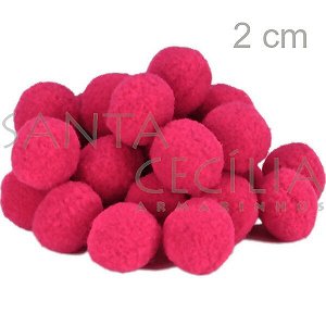 Pom Pom Solto 20mm 100 unid. - Pink