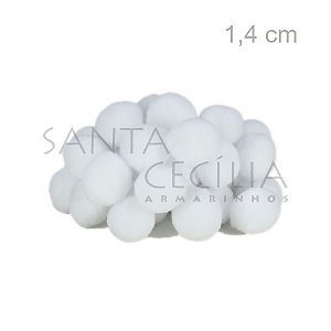 Pom Pom Solto 14mm 100 unid. - Branco 101