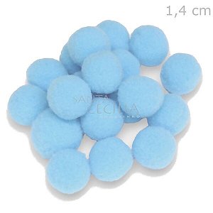 Pom Pom Solto 14mm 100 unid. - Azul Celeste 177