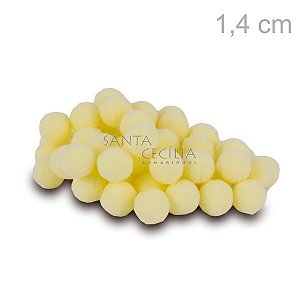 Pom Pom Solto 14mm 100 unid. - Amarelo Bebê 104