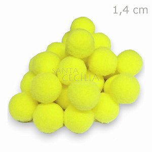 Pom Pom Solto 14mm 100 unid. - Amarelo 106