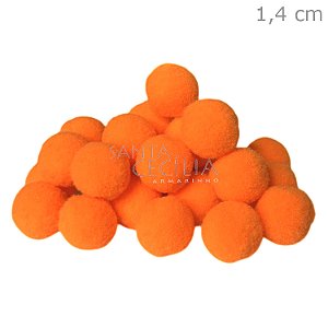 Pom Pom Solto 14mm 100 unid. -  Laranja 523