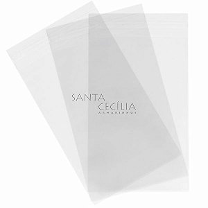 Saco de Celofane Transparente 50 unidades 10x15cm + Aba adesiva